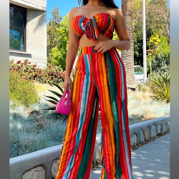 Colorful Two piece set - Picture 2 of 3